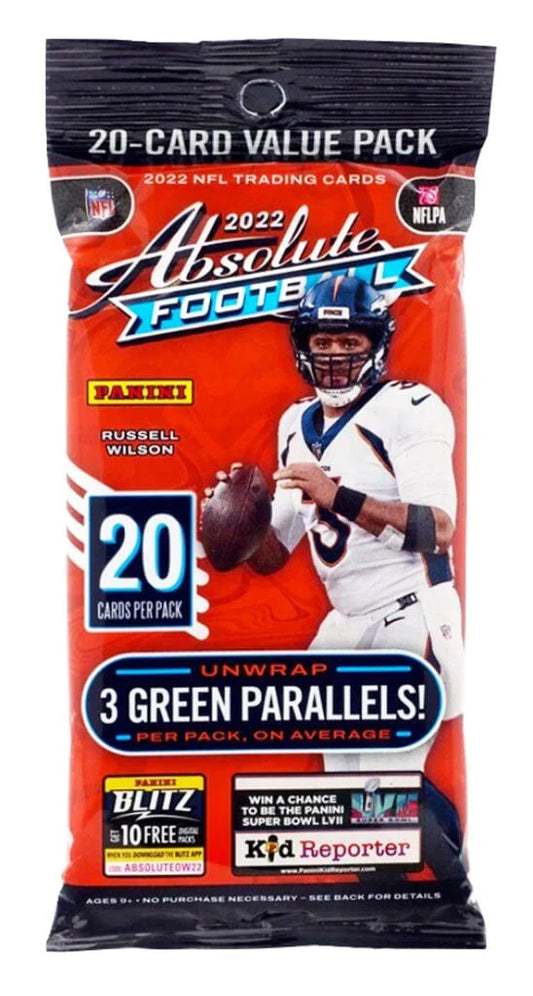 2022 Panini Absolute Football Jumbo Value Pack