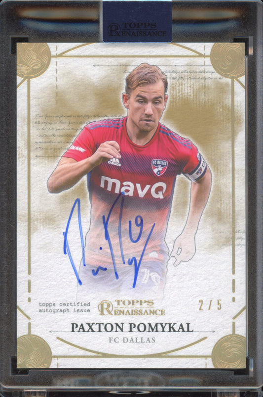 2022 Topps Renaissance #EA-PP2 Paxton Pomykal Gold 2/5 Autograph