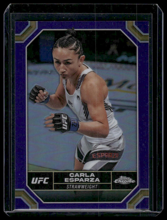 2024 Topps Chrome UFC #39 Carla Esparza Purple Refractor