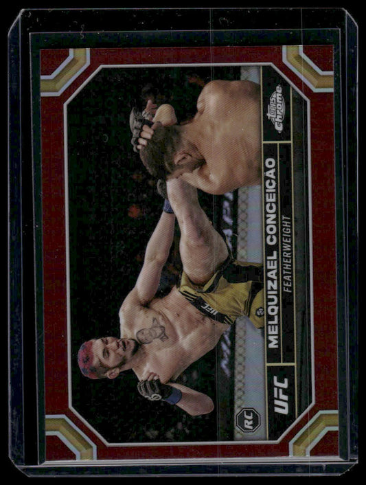 2024 Topps Chrome UFC #98 Melquizael Conceicao Magenta Refractor Rookie