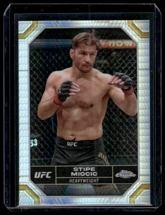 2024 Topps Chrome UFC #181 Stipe Miocic Prism Refractor