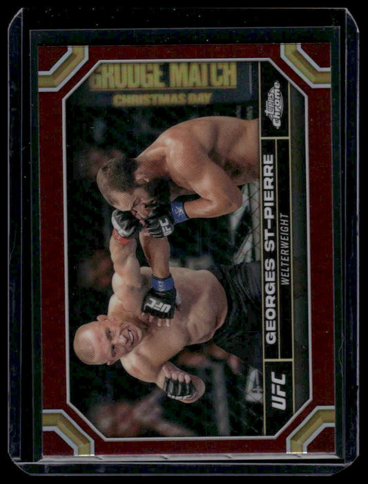 2024 Topps Chrome UFC #68 Georges St-Pierre Magenta Refractor