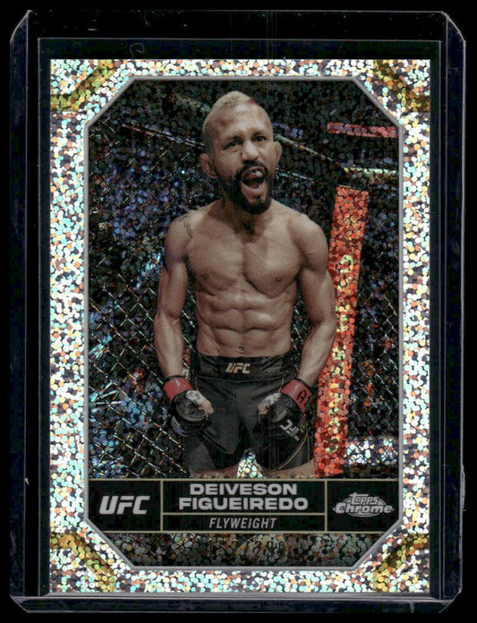 2024 Topps Chrome UFC #57 Deiveson Figueiredo Speckle Refractor 152/299