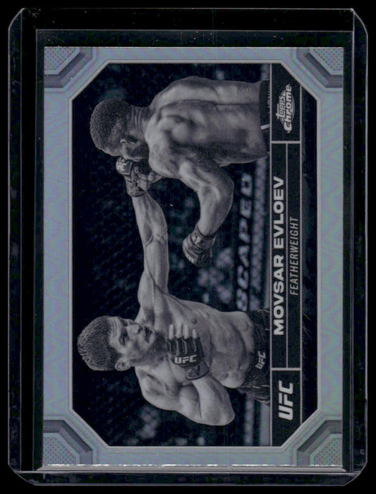 2024 Topps Chrome UFC #143 Movsar Evloev Negative Refractor