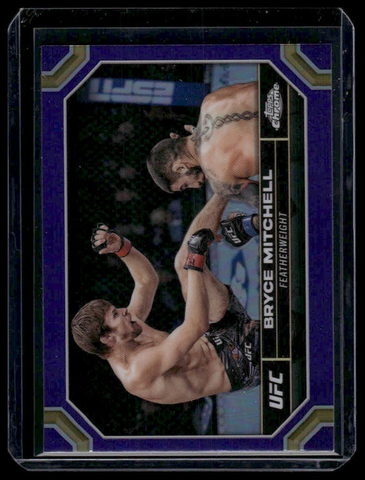 2024 Topps Chrome UFC #36 Bryce Mitchell Purple Refractor