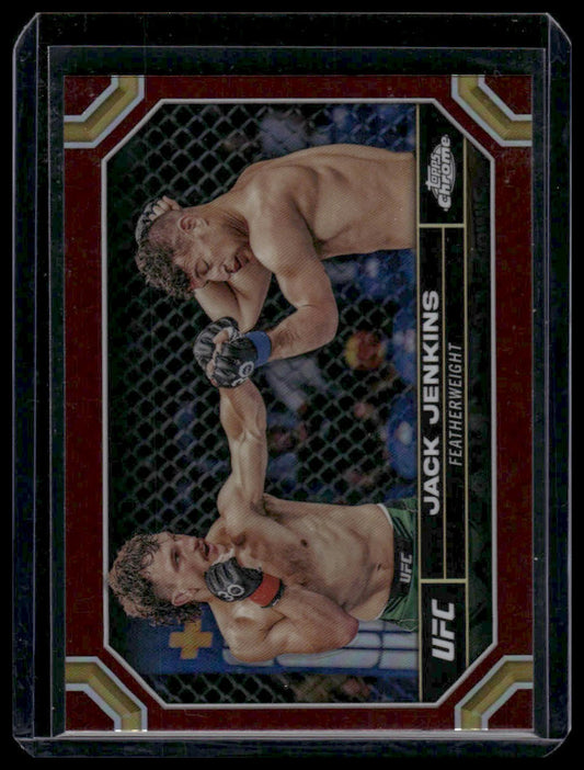 2024 Topps Chrome UFC #84 Jack Jenkins Magenta Refractor