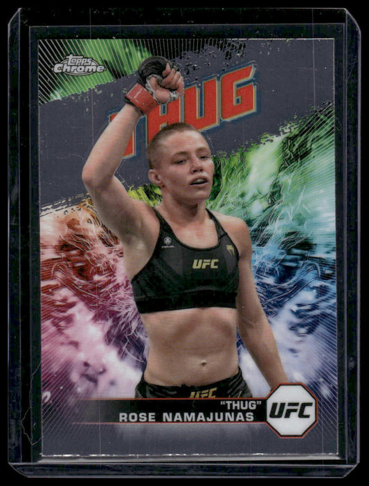 2024 Topps Chrome UFC #AKA-5 Rose Namajunas AKA