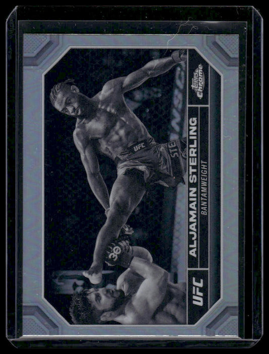 2024 Topps Chrome UFC #12 Aljamain Sterling Negative Refractor