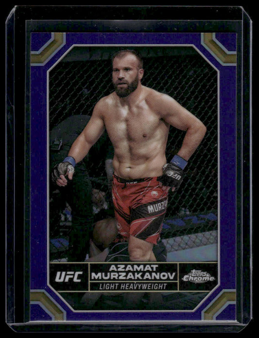 2024 Topps Chrome UFC #23 Azamat Murzakanov Purple Refractor