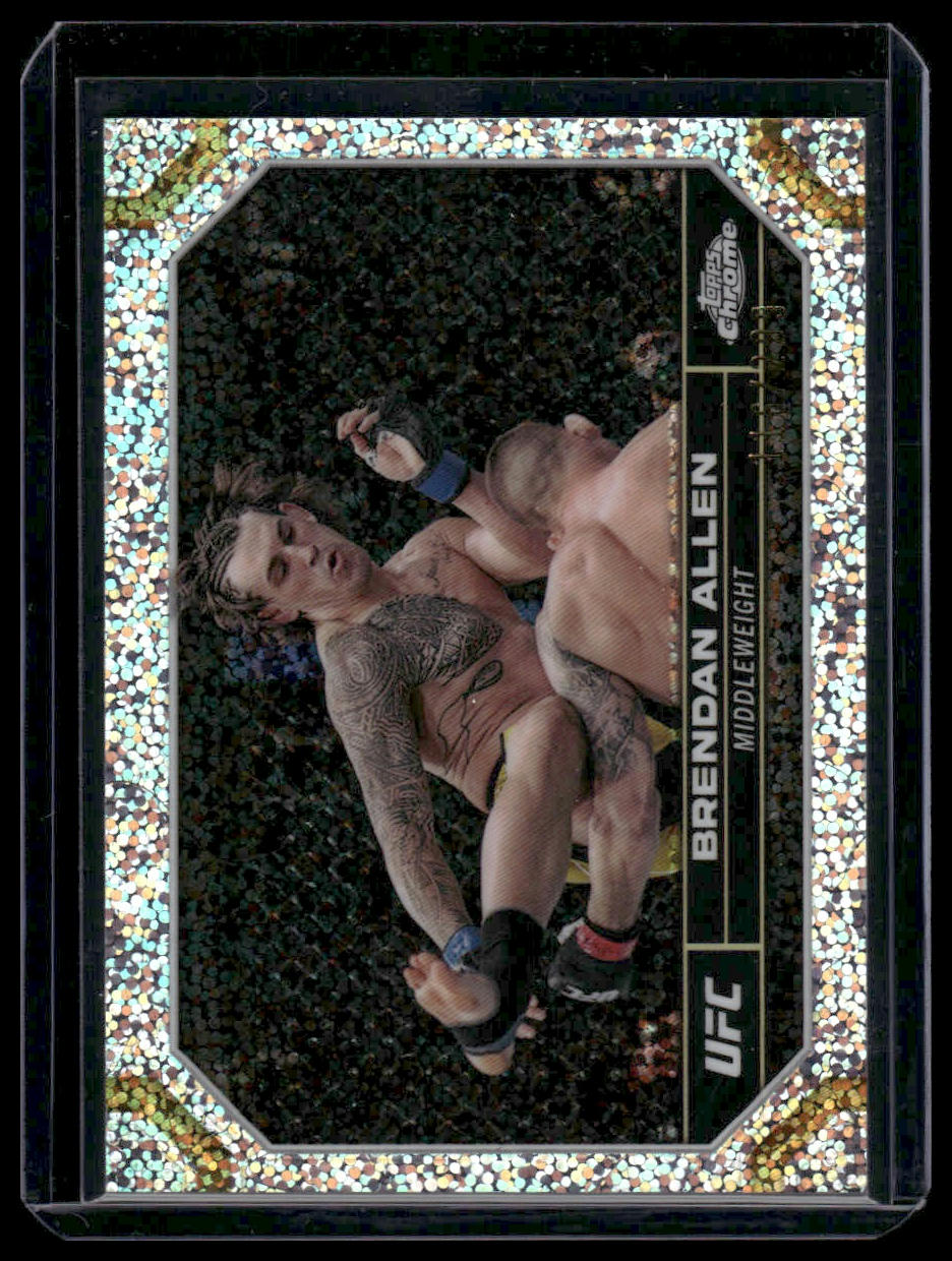 2024 Topps Chrome UFC #32 Brendan Allen Speckle Refractor 116/299