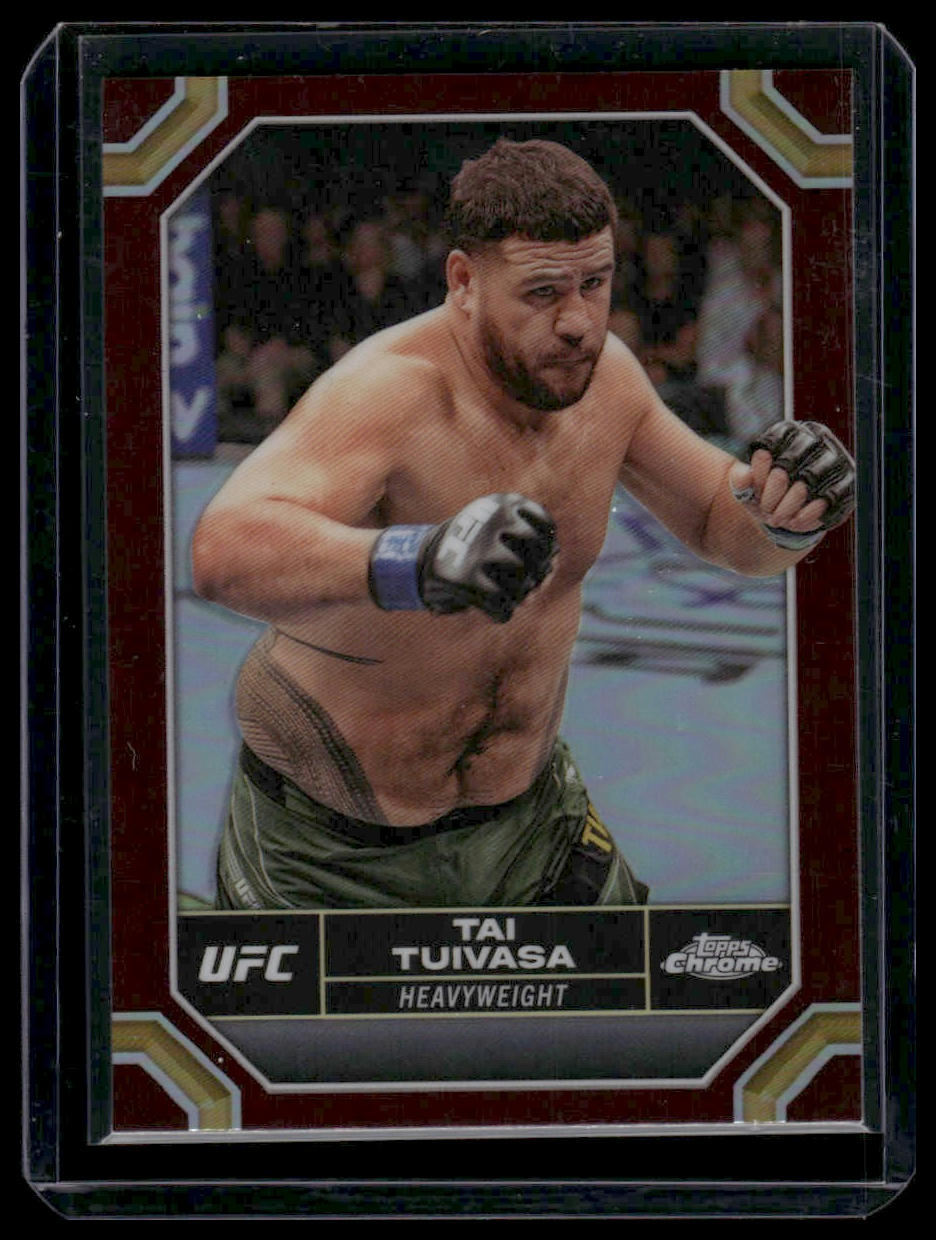 2024 Topps Chrome UFC #183 Tai Tuivasa Magenta Refractor