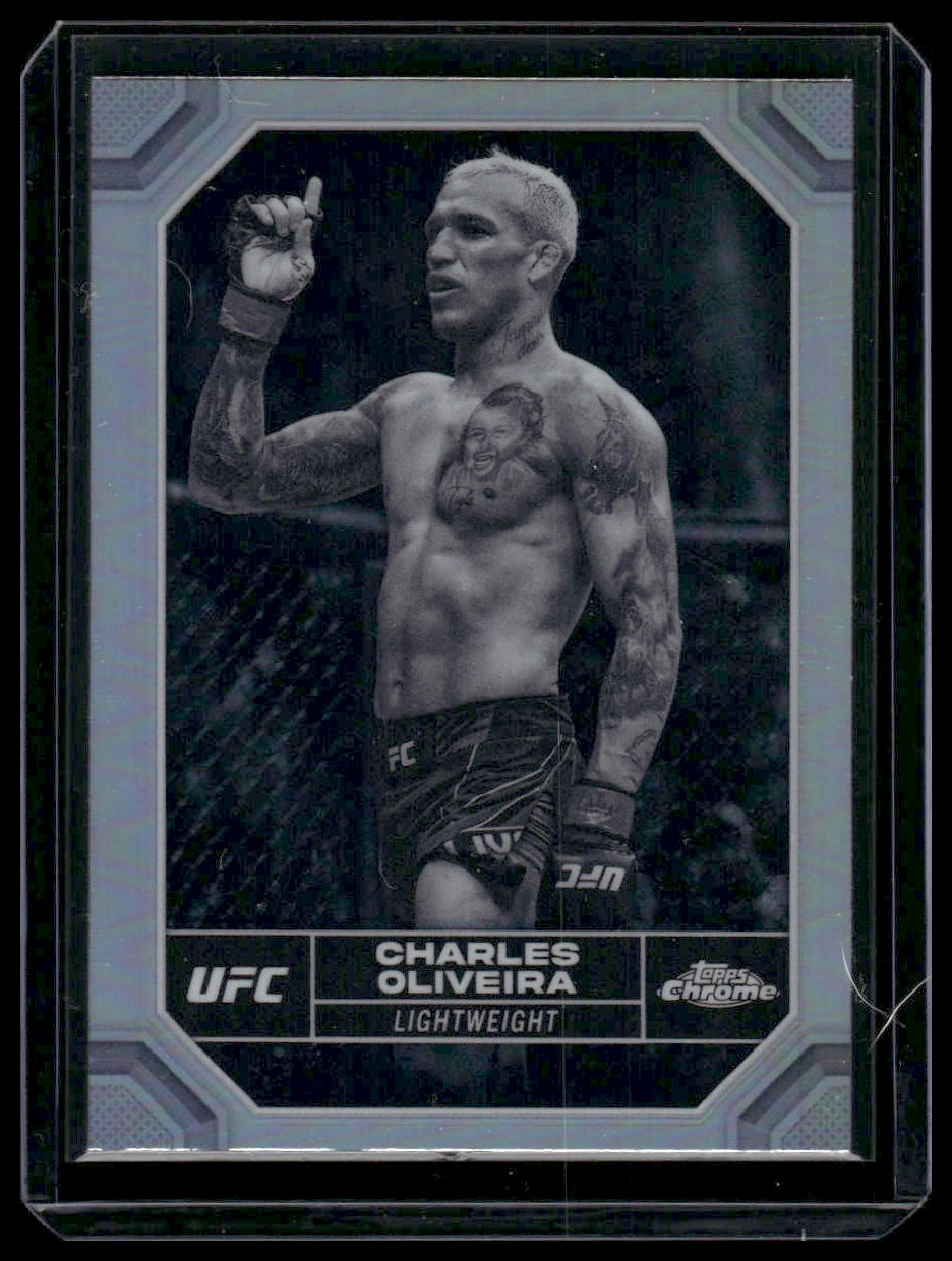 2024 Topps Chrome UFC #42 Charles Oliveira Negative Refractor