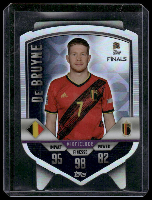 2022 Topps Match Attax Road to UEFA Finals #DC3 Kevin De Bruyne Chrome Shield