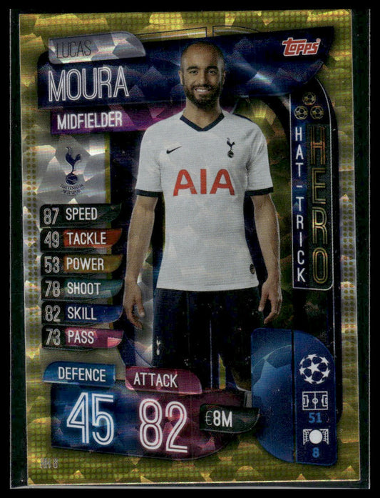 2019 Topps Match Attax UEFA Champions League #HH6 Lucas Moura Hat-Trick Hero