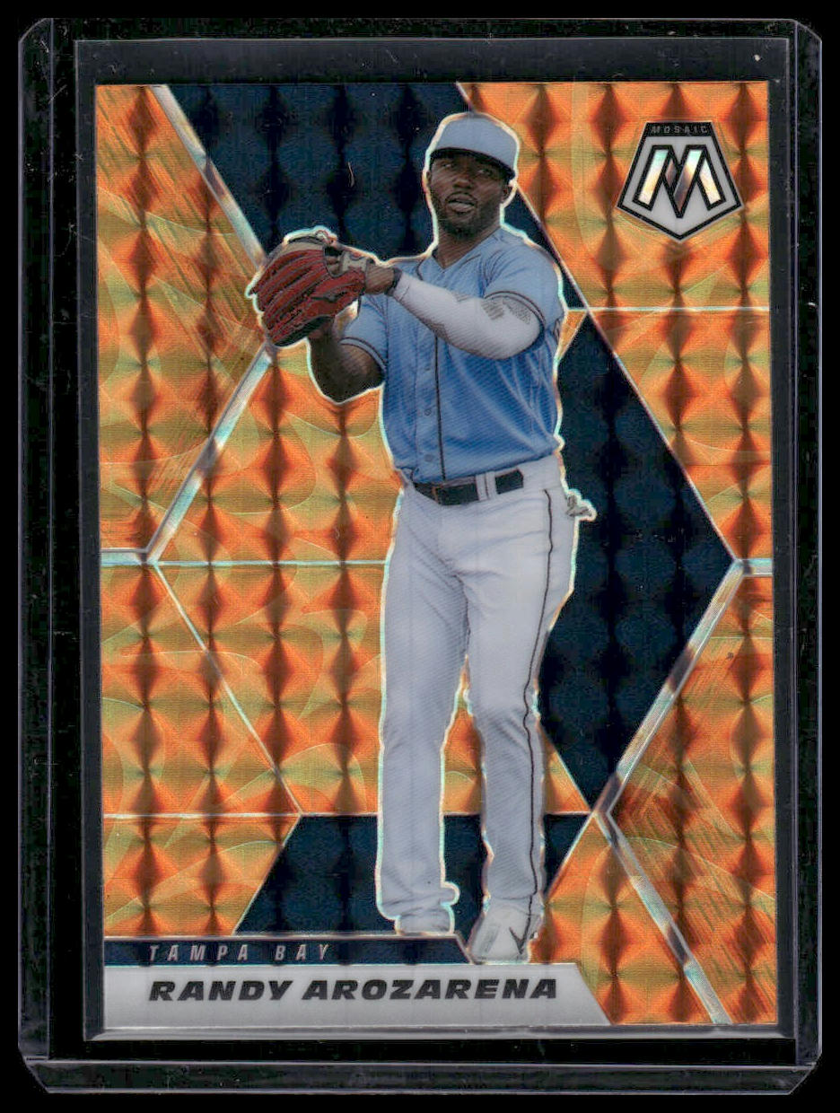 2021 Panini Mosaic #25 Randy Arozarena Orange Prizm