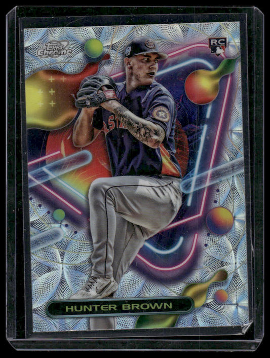 2023 Topps Cosmic Chrome #196 Hunter Brown Nucleus Refractor Rookie