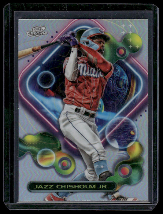 2023 Topps Cosmic Chrome #148 Jazz Chisholm Jr. Refractor