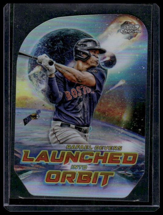 2023 Topps Cosmic Chrome #LIO-4 Rafael Devers Launched Into Orbit (B)