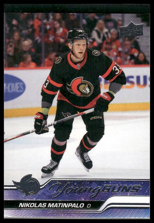 2023 Upper Deck Series 2 #495 Nikolas Matinpalo Young Guns