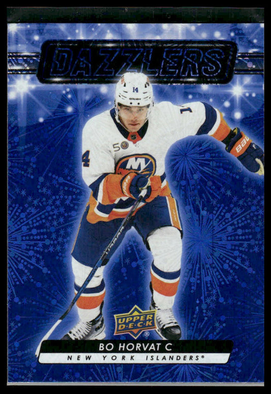 2023 Upper Deck Series 2 #DZ-56 Bo Horvat Dazzlers Blue