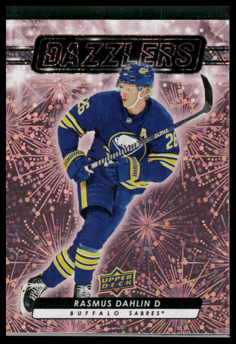 2023 Upper Deck Series 2 #DZ-91 Rasmus Dahlin Dazzlers Pink