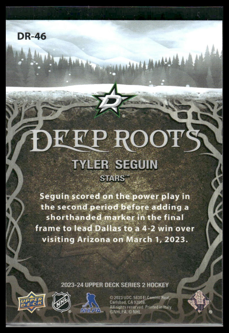 2023 Upper Deck Series 2 #DR-46 Tyler Seguin Deep Roots