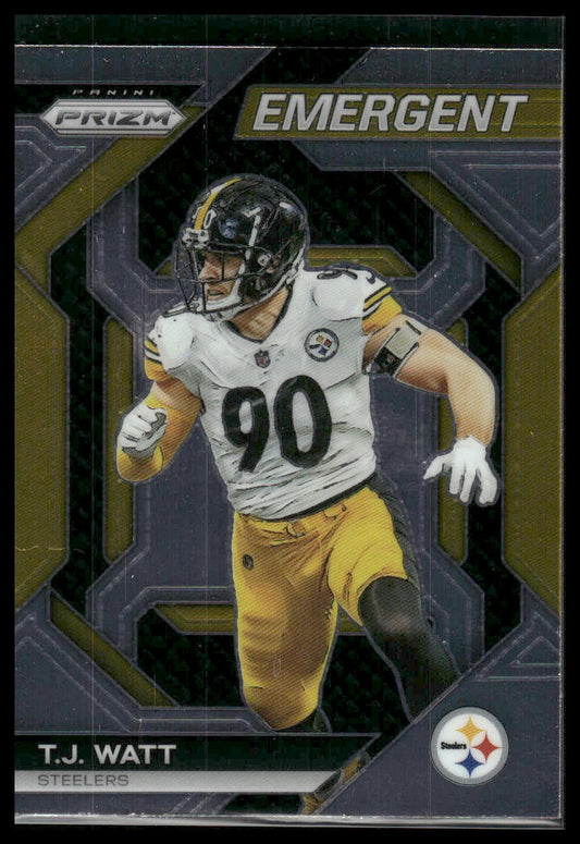 2023 Panini Prizm #H-17 T.J. Watt Emergent