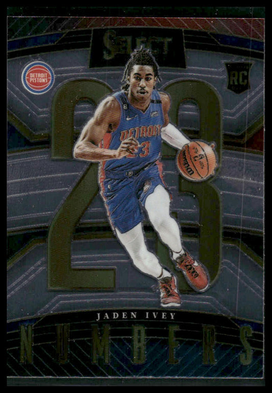 2021 Panini Select #22 Jaden Ivey Numbers Rookie