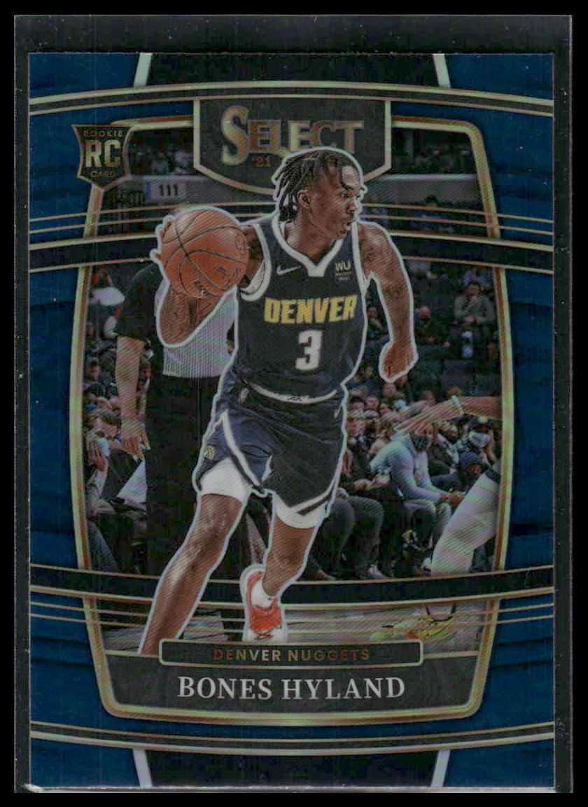 2021 Panini Select #79 Bones Hyland Blue Prizm