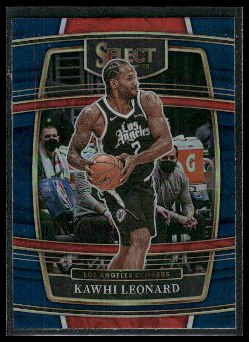 2021 Panini Select #20 Kawhi Leonard Blue Prizm