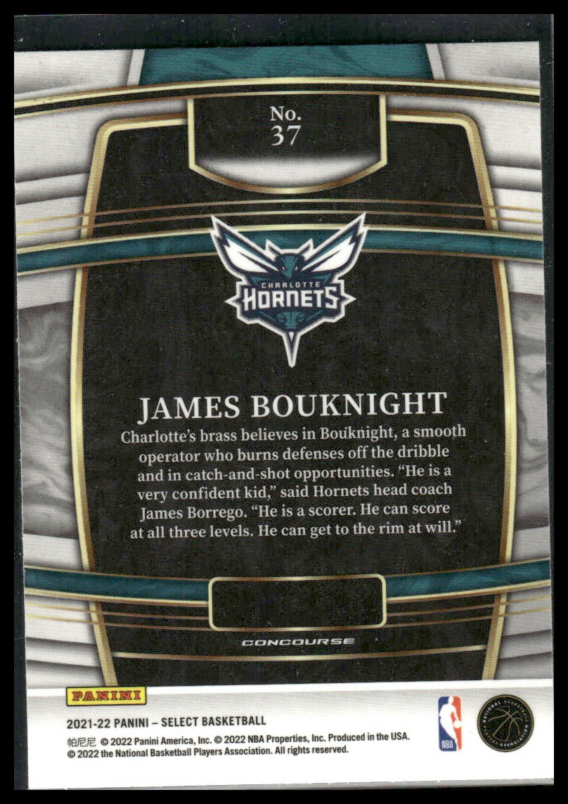 2021 Panini Select #37 James Bouknight Blue