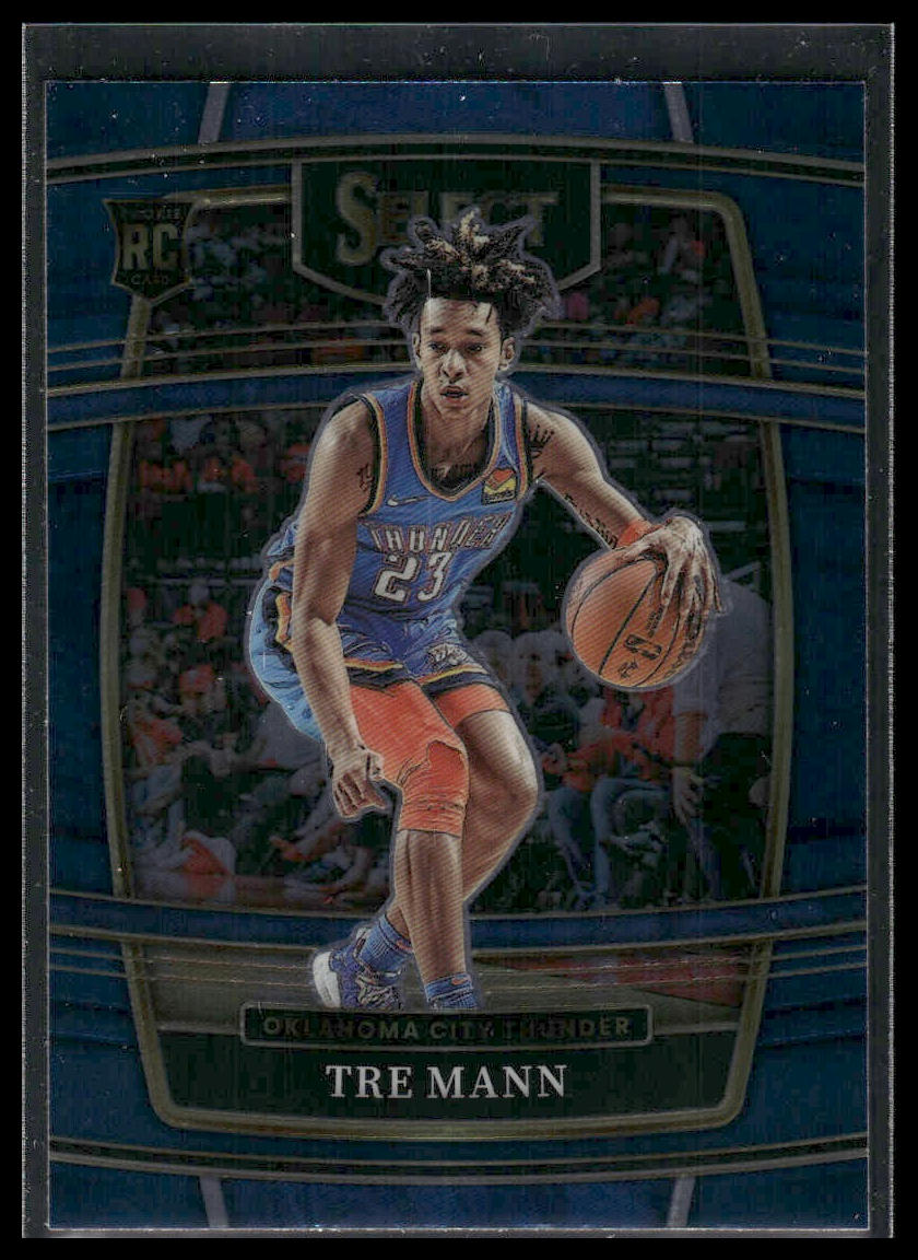 2021 Panini Select # Tre Mann Blue Rookie