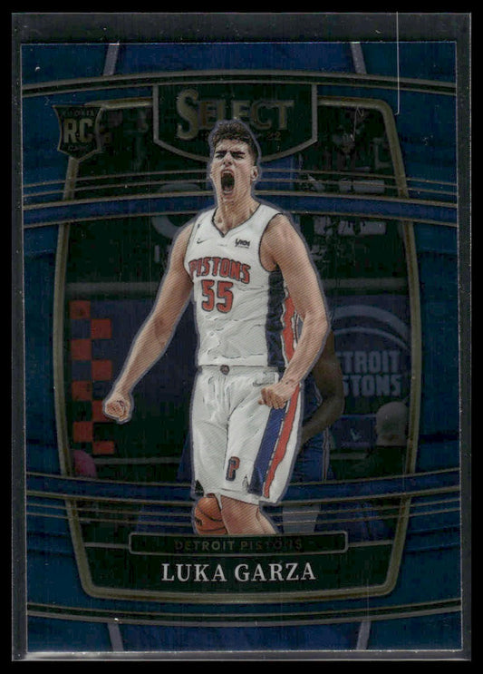 2021 Panini Select #22 Luka Garza Blue Rookie