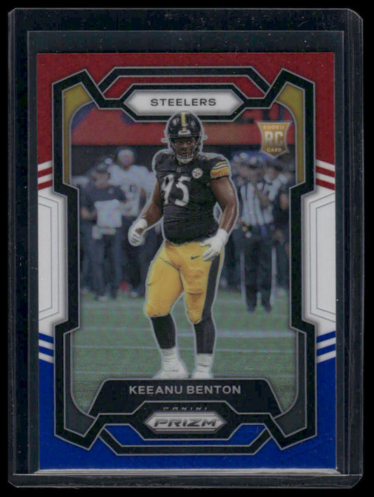 2023 Panini Prizm #387 Keeanu Benton Red/White/Blue Prizm Rookie