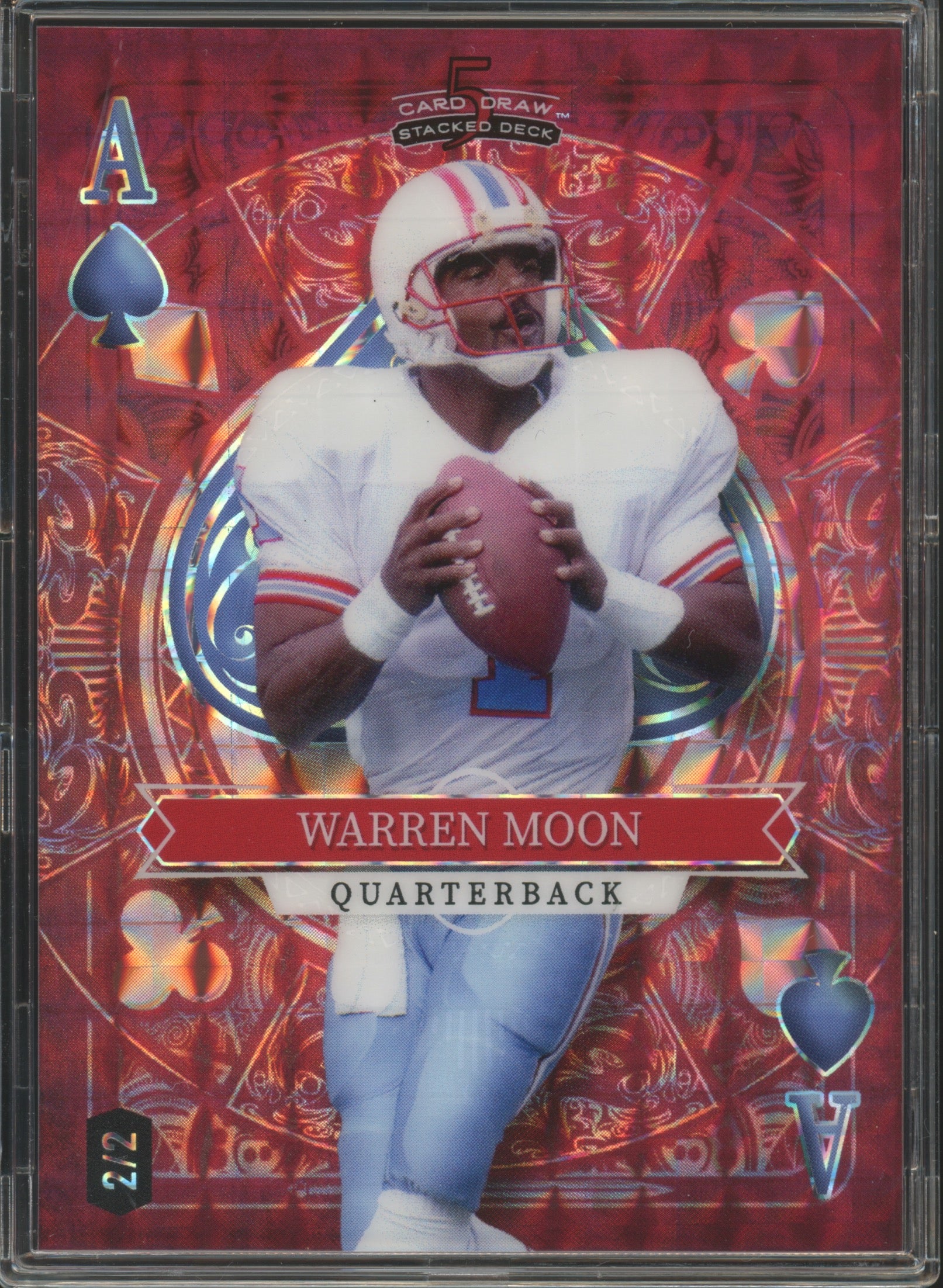 2023 5 Card Draw #SD-WM Warren Moon Stacked Deck Red 2/2