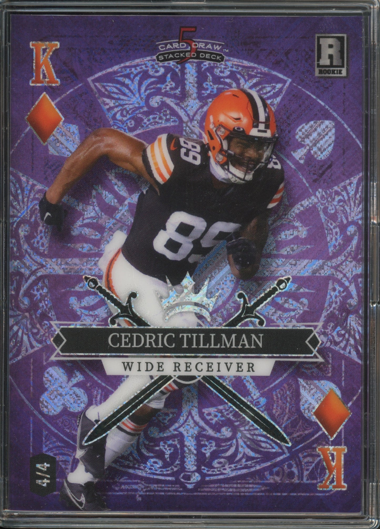 2023 5 Card Draw #SD-CT Cedric Tillman Stacked Deck 4/4 Rookie