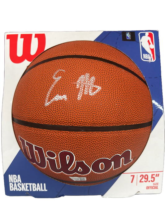 Evan Mobley Cleveland Cavaliers Logo Authentic Autographed Wilson Basketball (Fanatics)