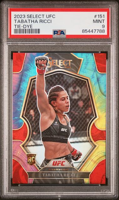 2023 Select UFC #151 TABATHA RICCI Tie-Dye /25 PSA 9