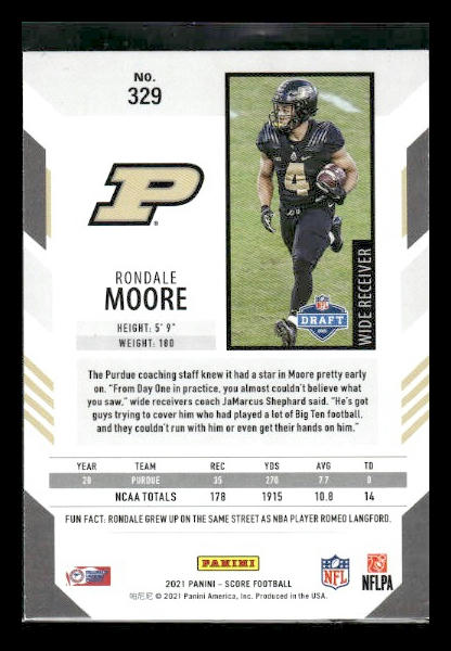 2021 Score #329 Rondale Moore