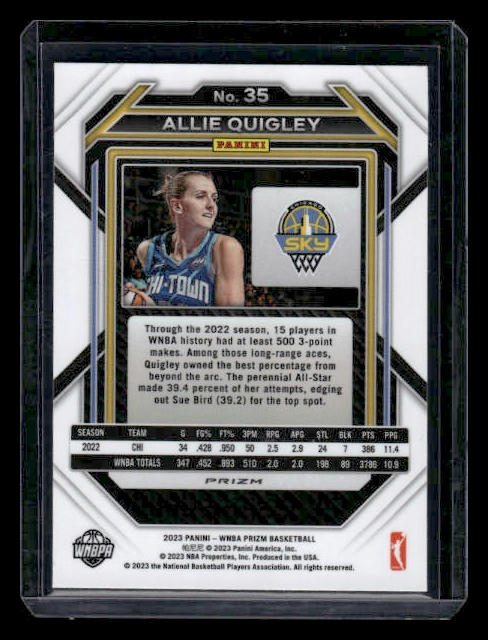 2023 Panini Prizm WNBA #35 Allie Quigley Red Wave