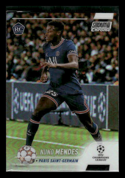 2022 Stadium Club Chrome UEFA #25 Nuno Mendes Champions League Refractor