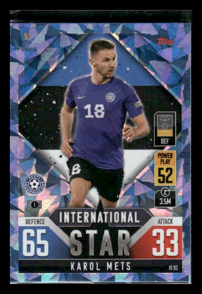 2022 Match Attax Road to UEFA Nations Finals #IS93 Karol Mets International Star