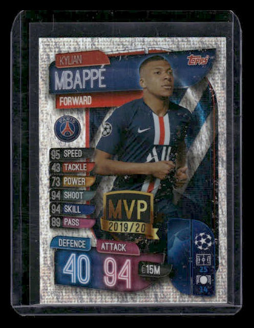 2019 Topps Match Attax UEFA Champions League #C-PSG Kylian Mbappé MVP 2019/20