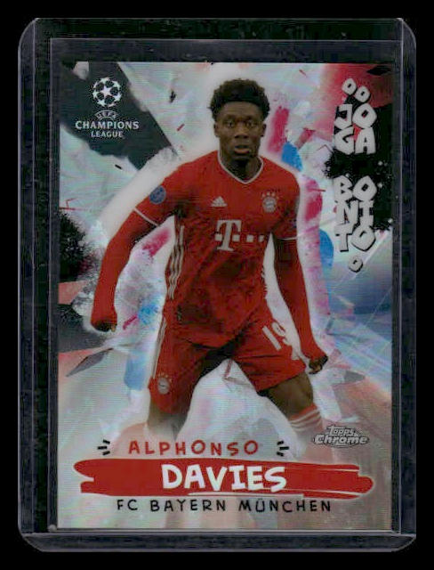 2021 Chrome Champions League #JB-9 Alphonso Davies Joga Bonito Refractor