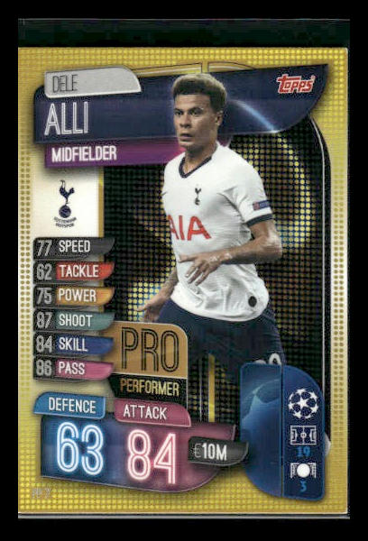 2019 Match Attax Road to UEFA Nations League Final #PP7 Dele Alli Pro Performer