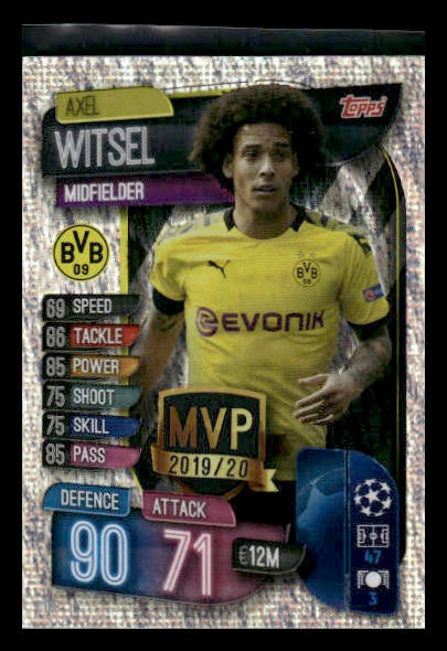 2019 Topps Match Attax UEFA Champions League #C-DOR Axel Witsel MVP 2019/20