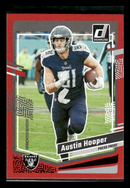 2023 Donruss #172 Austin Hooper Press Proof Red