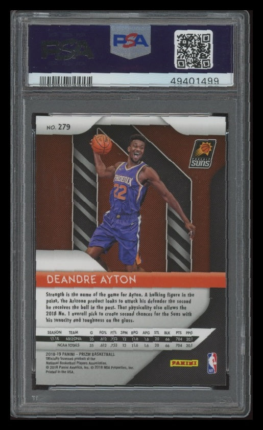 2018 Panini Prizm #279 DeAndre Ayton Rookie PSA 9