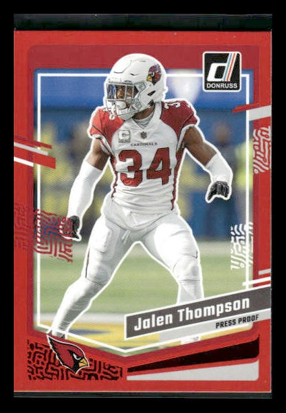 2023 Donruss #8 Jalen Thompson Press Proof Red