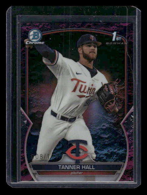 2023 Bowman Draft #BDC-174 Tanner Hall 1st Bowman Fuchsia Lunar 8/199